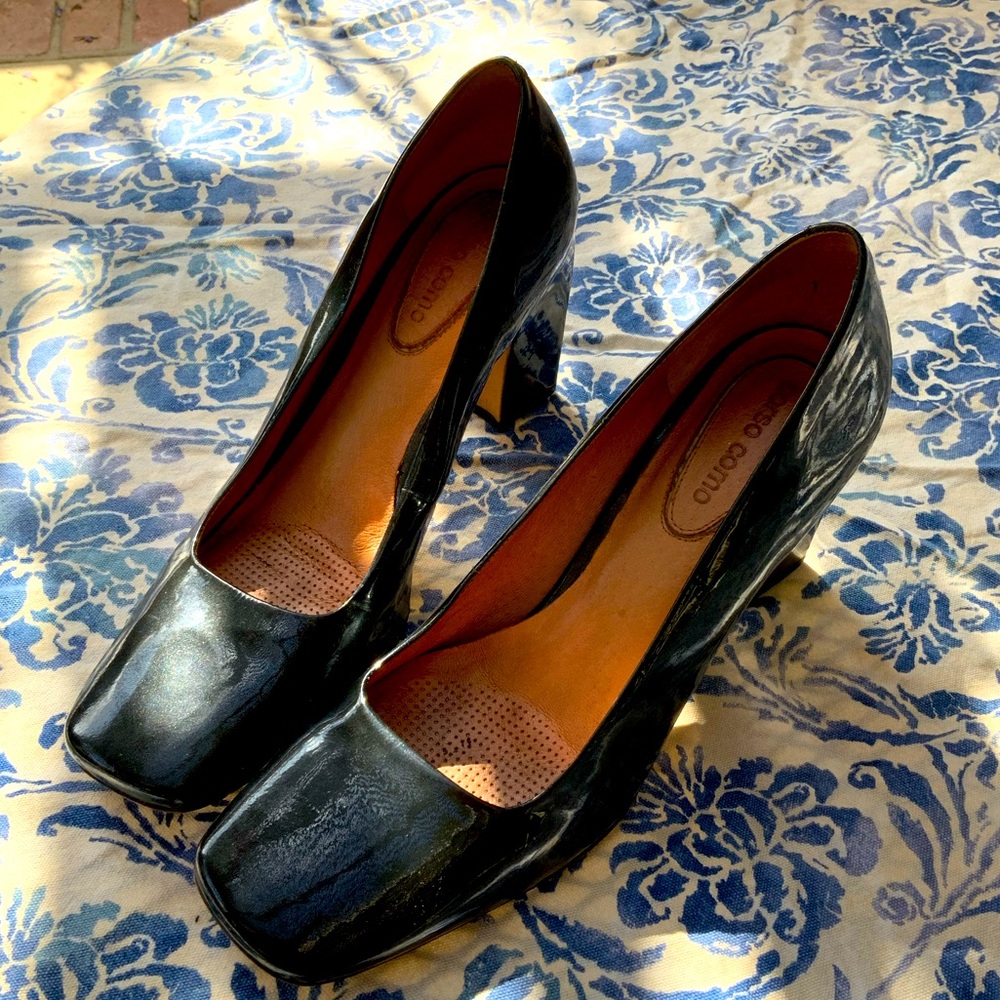 RARE Corso Como Square Toe Pumps (Patent Leather)